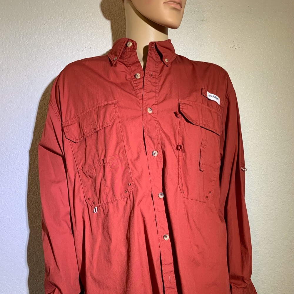 Fish Gear Long Sleeve Button Down